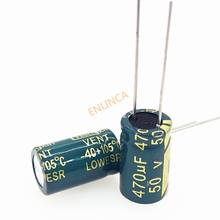 50V  470UF 10*16 high frequency low impedance aluminum electrolytic capacitor 470uf 50V 20% 2024 - buy cheap