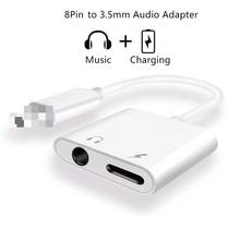 2 в 1 Lightning/HDMI 3,5 мм Aux с двумя разъемами USB разветвитель для наушников аудио адаптер для iPhone 7 8 X XS Конвертер многофункциональный кабель 2024 - купить недорого