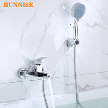 Simple Triple Bathroom Shower Set Bathtub Mixer Hot and Cold Shower Faucet with Shower Spray  Hot &cold Bath Mixer Faucet 2024 - buy cheap