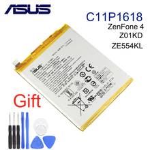 Asus-bateria original para celular c11p1618, bateria de alta capacidade, 3250mah, para asus zenfone 4 z01kd ze554kl 2024 - compre barato