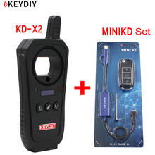 KEYDIY-mando a distancia KD MINI plus, KD-X2, kd X2, desbloqueo con transpondedor ID48 de 96 bits gratis, función de copia, versión en inglés 2024 - compra barato