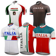 Uniforme da equipe de ciclismo itália 2020, roupa de ciclismo masculina manga curta roupas para ciclismo go pro roupas de bicicleta mtb 2024 - compre barato