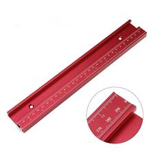 Red Aluminum Alloy Miter Track Fixture Slot T-Track T-slot Woodworking With Laser Scale For Table Saw Router Table Jig T Screw 2024 - buy cheap