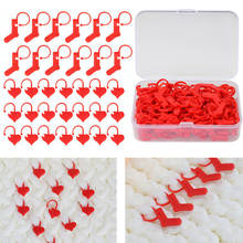 40/50pcs Heart Shoes Shaped Locking Stitch Markers Stitch Holder Needle Arts Craft Knitting Crochet Weave Sewing Tool DIY 2024 - buy cheap