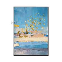 Waterscape Abstract Beautiful Oil Paintings On Canvas Modern Wedding Decor Wall Pictures Home Decoration 100% Handpainted 2024 - buy cheap