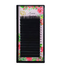 QSTY16rows/case Fake Lashes 7~15mm mix in one tray soft mink natural eyelashes individual Grafting eyelash extension 2024 - buy cheap