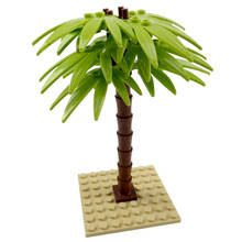 MOC City Palm Tree Model Street View Plant Trees Light Green Toys For Children Parts Kids Gifts Compatible City Building Blocks 2024 - buy cheap