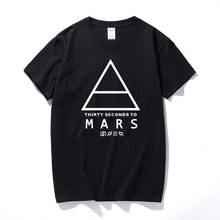Camiseta de 30 segundos a Mars para hombre, camisa de manga corta con música a la moda, camiseta Original con logotipo personalizado, camiseta de banda de Rock 2024 - compra barato
