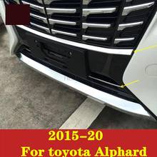 For toyota Alphard 2015-20Bumper Air-inlet Grille Trims Front Grille Strip Center Racing Cover Bright strip modified accessories 2024 - buy cheap