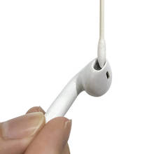 Palo desechable de algodón para auriculares, herramienta de limpieza de doble cabezal para AirPods Pro, 7,5 cm de longitud, 25 uds. 2024 - compra barato