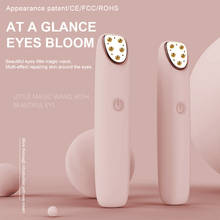 Instrumento de ojo eléctrico para levantar las ojeras, masajeador de ojos caliente, recargable por USB, elimina las arrugas y las ojeras 2024 - compra barato