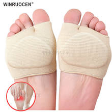 Metatarso palmilhas dos pés para mulheres, palmilhas de salto alto metade dos calos, cuidados com a dor do pé, absorve o choque, meias para o dedo do pé 2024 - compre barato