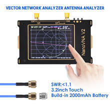 3,2 дюймов сенсорный экран Экран вектор сетевой анализатор 50 кГц-3 ГГц HF VHF UHF анализатор антенны NanoVNA V2 анализатор антенны коротковолновое 2024 - купить недорого
