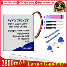 HSABAT 0 Cycle 3800mAh Battery for Hidizs. ap100 player AP100 Replacement Accumulator 2024 - buy cheap