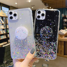 Cute Bling Glitter Case For iPhone 12 Pro Max Mini iPhone 11 Pro XR X XS Max 6S 7 8 Plus SE 2020 Stand Holder Socket Back Cover 2024 - buy cheap