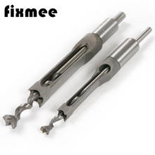 Fixmee 2pc 10mm 16mm Square Hole Saw Mortising Chisel w/ Twist Drill Bit Wood Tool 2024 - buy cheap