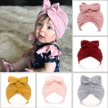 Gorro de algodón suave para bebé recién nacido, turbante, gorro para bebé, gorros, accesorios para la cabeza, 2020 2024 - compra barato