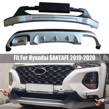 Front and Rear Bumper Protector Accessories For Hyundai SANTAFE 2019 2020 Anti-impact Plate High Quality Brand New ABS 2024 - buy cheap