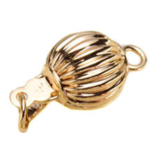 Broche de linterna con relleno de oro, conectores para joyería, accesorios, collar, pulsera 2024 - compra barato