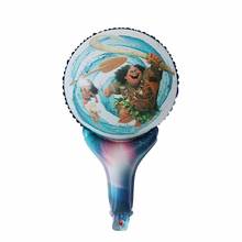 10 шт Моана ручной Blander фольги воздушные шары с днем рождения украшения детские надувные игрушки Моана товары для вечеринки 2024 - купить недорого