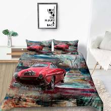 Creative Car Bedding Set Single Fashionable Artistic Watercolour Duvet Cover Queen King Twin Full Double Comfortable Bed Set 2024 - buy cheap