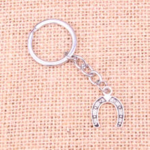 20pcs lucky horseshoe Keychain 24*18mm Pendants Car Key Chain Ring Holder Keyring Souvenir Jewelry Gift 2024 - buy cheap