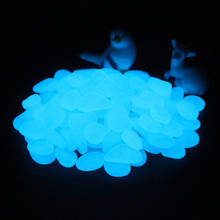 100pcs/pack Glow Pebbles 2018 hot sale Stones Home Fish Tank Garden Decoration Luminous Glowing In The Dark Accessory for Gift 2024 - buy cheap