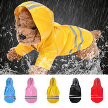 Verão ao ar livre filhote de cachorro pet casaco de chuva S-XL casacos à prova dhooágua com capuz plutônio capa de chuva para cães gatos vestuário # f #40je14 2024 - compre barato