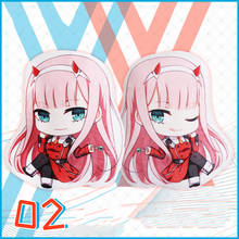 Darling in the Franxx 02 ZERO TWO Soft Mascot Plush Doll Stuffed Toy Cosplay Double Side Cushion Pillow Otaku Anime Fan Gift 2024 - buy cheap