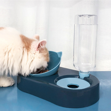 2-in-1 Cat Bowl Water Dispenser Automatic Water Storage Pet Dog Cat Food Bowl Food Container with Waterer Pet Waterer Feeder 2024 - buy cheap