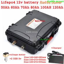 Batería de células Lifepo4 de Ultra grande capacidad, 12,8 v, 12V, 50Ah, 60Ah, 70Ah, 80Ah, 100AH, para energía solar de 250w, 500w, ups + cargador de 14,6 v 2024 - compra barato
