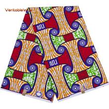 Tela africana estampada con cera, tela de poliéster de alta calidad garantizada, suave, estampado de Ankara de Nigeria, 6 yardas, FP6418, 2020 2024 - compra barato