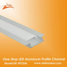 22*6mm Trim Recessed LED Aluminum Channel Profile Extrusion Track 2M/6.6ft  for Strip Light With Milky Diffuser Cover 2024 - buy cheap