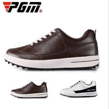 PGMGolf-Zapatos Deportivos para hombre, zapatillas de cuero de grano superior, impermeables, de goma, antideslizantes, a prueba de golpes 2024 - compra barato