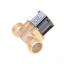 Válvula Solenoide eléctrica, entrada de aire normalmente cerrada de agua, flujo de 3/4 pulgadas, 12 V CC, 220V, interruptor dorado de 24V 2024 - compra barato