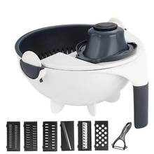 Vegetable Cutter Multifunctional 9 In 1 Vegetable Slicer With Colander Bowl Kitchen Tools 2024 - buy cheap