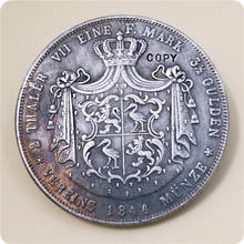 1844-a cópia de moeda alemã (reuss-capgreiz) 2 thaler 3 1/2 melden-aberaberto xx cópia de moeda 2024 - compre barato