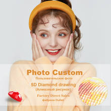 Diamond Painting Photo Customization, Personalized Private 5D Full Square/Round Diamond Picture, Diamond Painting Cross Stitch 2024 - buy cheap