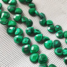 Natural stone Faceted Water drop shape loose beads Malachite Crystal string bead For jewelry making DIY bracelet necklace 2024 - buy cheap