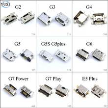 YuXi 2pcs For Motorola MOTO G2 G3 G4 G5 Plus G5S G6 G7 Play Power USB Charging Port Connector Plug Jack Socket Dock Repair Part 2024 - buy cheap
