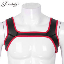 Mens Neoprene Shoulder Wide Straps Harness Belt Muscles Protector Role Play Fancy Clubwear Cosplay Party Costume Strap 2024 - buy cheap