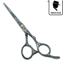 Tesoura de cabeleireiro profissional 5.5 ", para barbearias e salões de beleza, cortador de cabelos, smith chu a0guia 2024 - compre barato