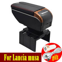 Reposabrazos Para Lancia musa, caja de almacenamiento con doble puerta abierta, consola central 7USB 2024 - compra barato