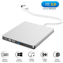 Portable USB 3.0 DVD-ROM Optical Drive External Slim DVD/CD Player Disk Reader Desktop PC Laptop Disk Reader Burner 2024 - buy cheap