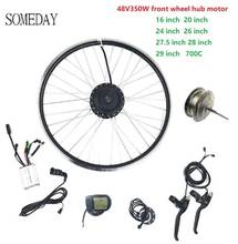 SOMEDAY-kit de conversión de bicicleta eléctrica, rueda de Motor de cubo delantero 48V350W 16-28 700C con pantalla KT LCD5, Kit de e-bike 2024 - compra barato