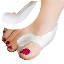 2Pcs Foot Care Toe Separator Hallux Valgus Bunion Corrector Pedicure Foot Straightener Tools Silicone Gel Foot Toe Separator 2024 - buy cheap