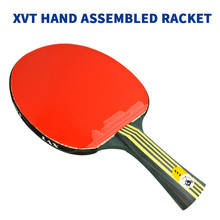 ITTF approved XVT Hand Assembled BLACK WOOD + KAKUTAKU 868 Table Tennis Racket/ ping pong Racket/ table tennis bat 2024 - buy cheap