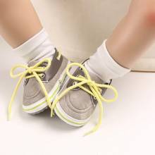 2020 обувь для маленьких мальчиков, разноцветные кроссовки из хлопка с мягкой подошвой для новорожденных, начинающих ходить, Повседневная парусиновая обувь для малышей 2024 - купить недорого