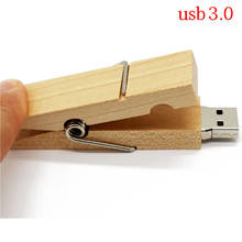 TEXT ME Wooden Clip USB Flash Drive 8gb 16gb 32gb 64gb Gift Disk On Key Pendrive  usb3.0 2024 - buy cheap