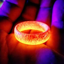 Lateefah moda resina anel punk luminoso brilhante no escuro casamento banda fluorescente anéis para jóias femininas presente masculino 2024 - compre barato